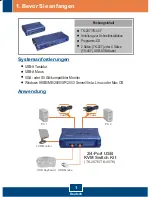 Preview for 3 page of TRENDnet TK-207K - KVM Switch - USB (German) Anleitung Zur Schnellinstallation