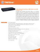 Preview for 1 page of TRENDnet TK-802R Datasheet