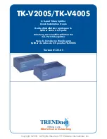 TRENDnet TK-V200S Quick Installation Manual preview