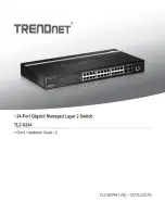 Preview for 1 page of TRENDnet TL2-G244 Quick Installation Manual