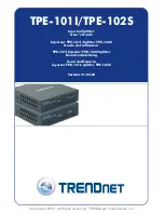 TRENDnet TPE-1011 User Manual preview