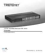 Preview for 1 page of TRENDnet TPE-224WS - Web Smart PoE Switch Quick Installation Manual