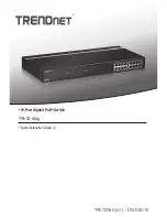 Preview for 1 page of TRENDnet TPE-TG160g Quick Installation Manual