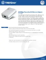 Preview for 1 page of TRENDnet TPL-302E Specifications