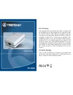 Preview for 1 page of TRENDnet TPL-302E User Manual