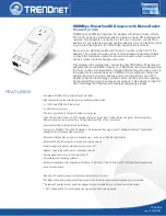 TRENDnet TPL-307E Specifications preview