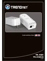 TRENDnet TPL-402E Quick Installation Manual preview