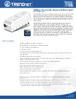 Preview for 1 page of TRENDnet TPL-402E Specifications