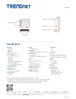 Preview for 3 page of TRENDnet TPL-4052E Specifications