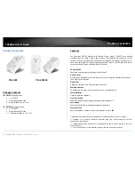 Preview for 3 page of TRENDnet TPL-407E User Manual