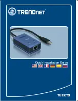 TRENDnet TU2-ETG Quick Installation Manual предпросмотр