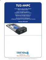 TRENDnet TU2-H4PC Quick Installation Manual preview