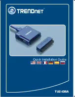 Предварительный просмотр 1 страницы TRENDnet TU2-IDSA Quick Installation Manual