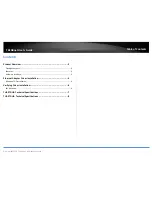 Preview for 2 page of TRENDnet TU3-ETGH3 User Manual