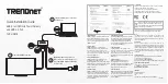 Preview for 1 page of TRENDnet TUC-HDMI3 Quick Installation Manual