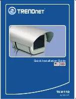 Preview for 1 page of TRENDnet TV-H110 Quick Installation Manual