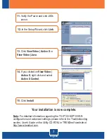 Preview for 9 page of TRENDnet TV-IP100-N Quick Installation Manual