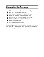 Preview for 8 page of TRENDnet TV-IP100-N User Manual