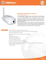 TRENDnet TV-IP100W-N - Wireless Internet Camera Server Network Specifications preview