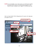 Предварительный просмотр 20 страницы TRENDnet TV-IP110 - SecurView Internet Surveillance Camera User Manual