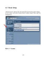 Предварительный просмотр 28 страницы TRENDnet TV-IP110 - SecurView Internet Surveillance Camera User Manual