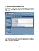 Предварительный просмотр 42 страницы TRENDnet TV-IP110 - SecurView Internet Surveillance Camera User Manual