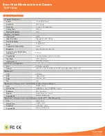 Preview for 2 page of TRENDnet TV-IP110W - Wireless Internet Camera Server Network Specifications