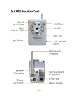 Предварительный просмотр 8 страницы TRENDnet TV-IP212 - Internet Camera Server User Manual