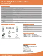 Предварительный просмотр 3 страницы TRENDnet TV-IP212W - Wireless Internet Camera Server Specifications