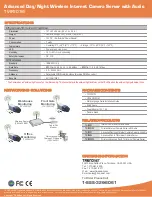 Предварительный просмотр 3 страницы TRENDnet TV-IP301W Specifications