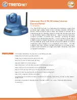 TRENDnet TV-IP400W - Wireless Advanced Pan Specifications preview