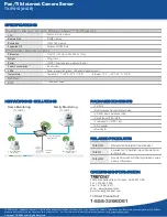 Предварительный просмотр 3 страницы TRENDnet TV-IP410 - Pan/Tilt Internet Camera Server Network Specifications