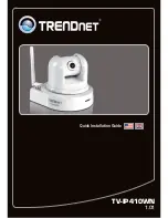 TRENDnet TV-IP410WN Quick Installation Manual preview