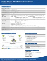 Preview for 3 page of TRENDnet TV-IP612WN Specifications