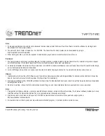 Preview for 2 page of TRENDnet TV-IP751WC Quick Installation Manual