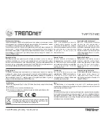 Preview for 9 page of TRENDnet TV-IP751WC Quick Installation Manual