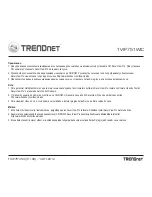 Preview for 3 page of TRENDnet TV-IP751WIC Quick Installation Manual