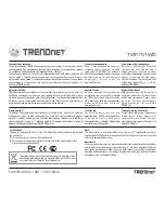 Preview for 9 page of TRENDnet TV-IP751WIC Quick Installation Manual