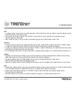 Preview for 2 page of TRENDnet TV-IP851WC Quick Installation Manual