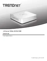 TRENDnet TV-NVR104 Quick Installation Manual preview