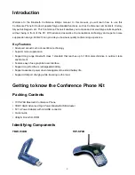 Предварительный просмотр 3 страницы TRENDnet TVP-SP4BK - ClearSky Bluetooth VoIP Conference Phone User Manual