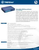 TRENDnet TW100-BRV204 SHEETS Datasheet preview