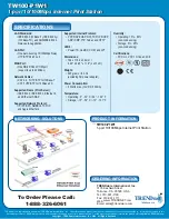 Preview for 2 page of TRENDnet TW100-P1W1 Specifications