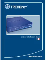 Preview for 1 page of TRENDnet TW100 TW100-BRV304 (French) Manual D'Installation Rapide