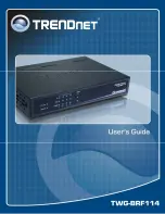 TRENDnet TWG-BRF114 User Manual предпросмотр