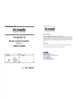 Trends Audio BA-10 Lite User Manual предпросмотр