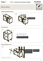 Предварительный просмотр 3 страницы Trendstyle 1000mm Assembly Instructions Manual