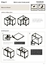 Предварительный просмотр 5 страницы Trendstyle 1000mm Assembly Instructions Manual