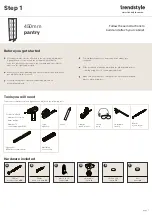 Preview for 1 page of Trendstyle 450mm pantry Instructions