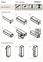 Preview for 2 page of Trendstyle 450mm pantry Instructions